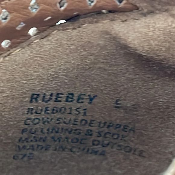 Steve Madden Ruebey Suede Light Brown Leather Booties Boots Heels Shoes Size 9.5 - Picture 13 of 14